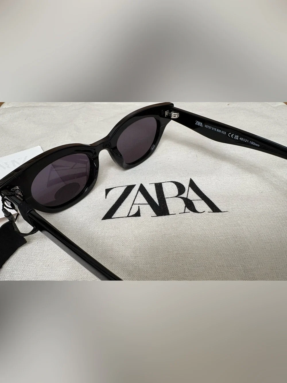 ZARA PREPPY SUNGLASSES BLACK NWT